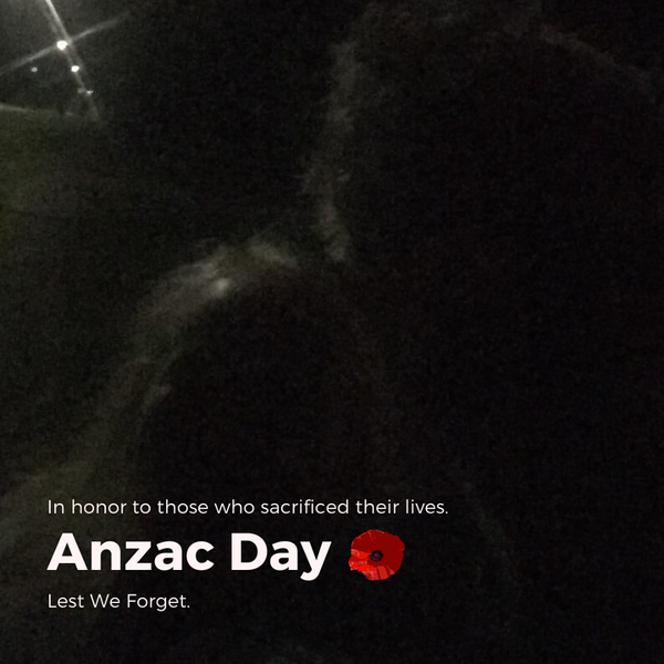 Its 6am on ANZAC Day 2020