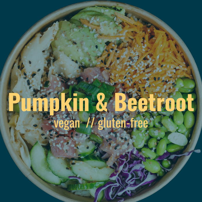 Pumpkin & Beetroot Vegan Poke Bowl