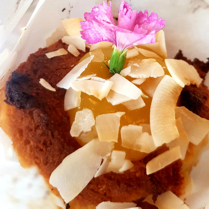 Lemon Curd & Coconut Muffin
